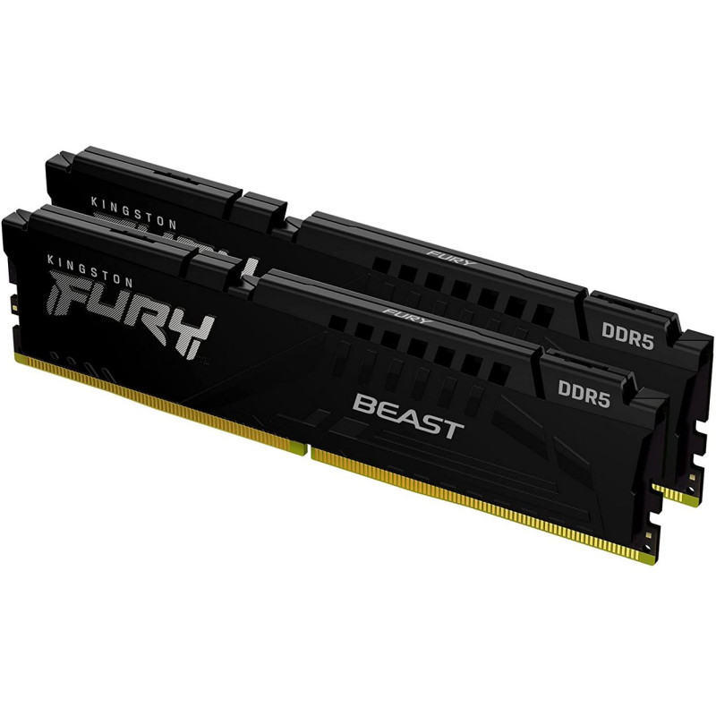 Оперативная память DRAM Kingston Fury Beast KIT 32GB (2x16GB) DDR5 6000Mhz CL40