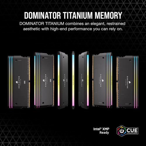 זיכרון לנייח DRAM Corsair DOMINATOR TITANIUM RGB CMP32GX5M2B6000C30 KIT 32GB