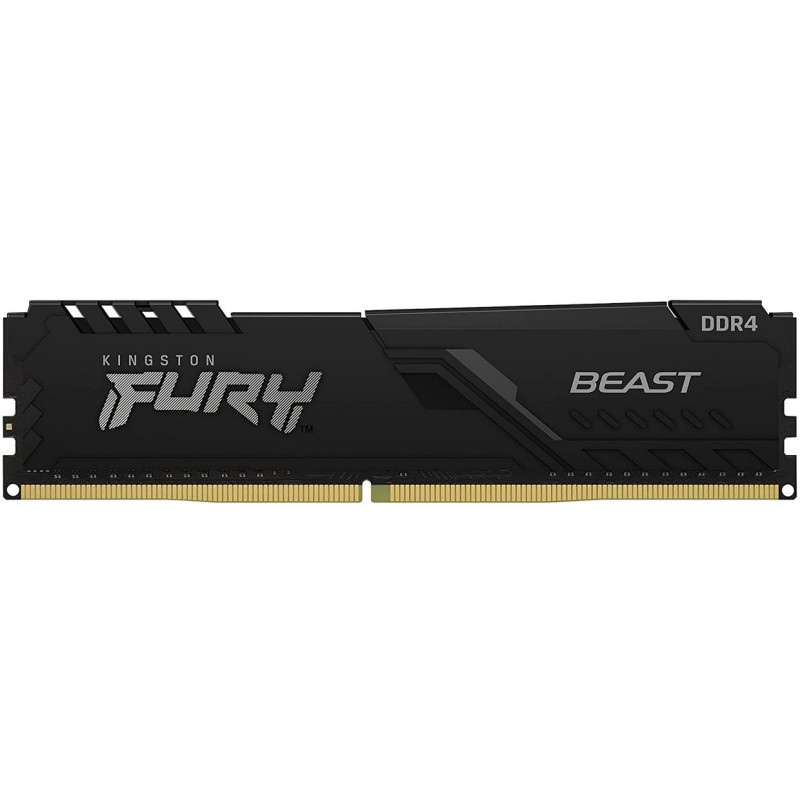 Оперативная память DRAM Kingston Fury Beast 16GB DDR4 3600Mhz CL18 Цвет: черный..