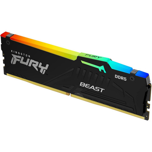 Desktop Memory DRAM Kingston FURY Beast RGB 32GB DDR5 5600Mhz CL40 1.25V Color: