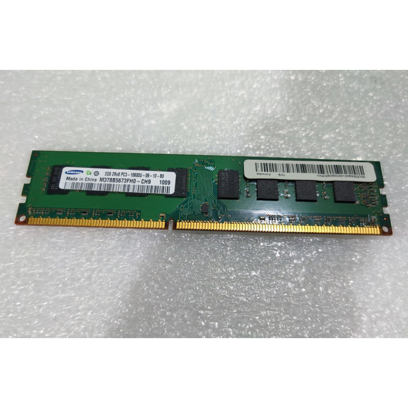 Desktop Memory DRAM Samsung M378B5673FH0-CH9 2GB DDR3 1333MHz Color:green, tested..