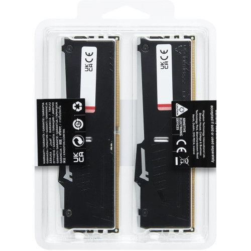 זיכרון לנייח DRAM Kingston Fury Beast RGB שחור KF560C30BBAK2-32 KIT 32GB..