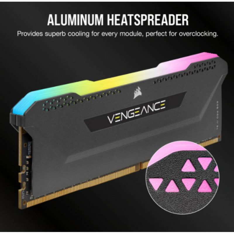 Оперативная память DRAM Corsair VENGEANCE RGB PRO SL CMH16GX4M2E3200C16 KIT