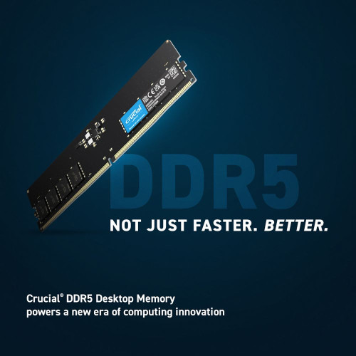 זיכרון לנייח DRAM Crucial CT16G48C40U5 16GB DDR5 4800Mhz 40-39-39 1.1V