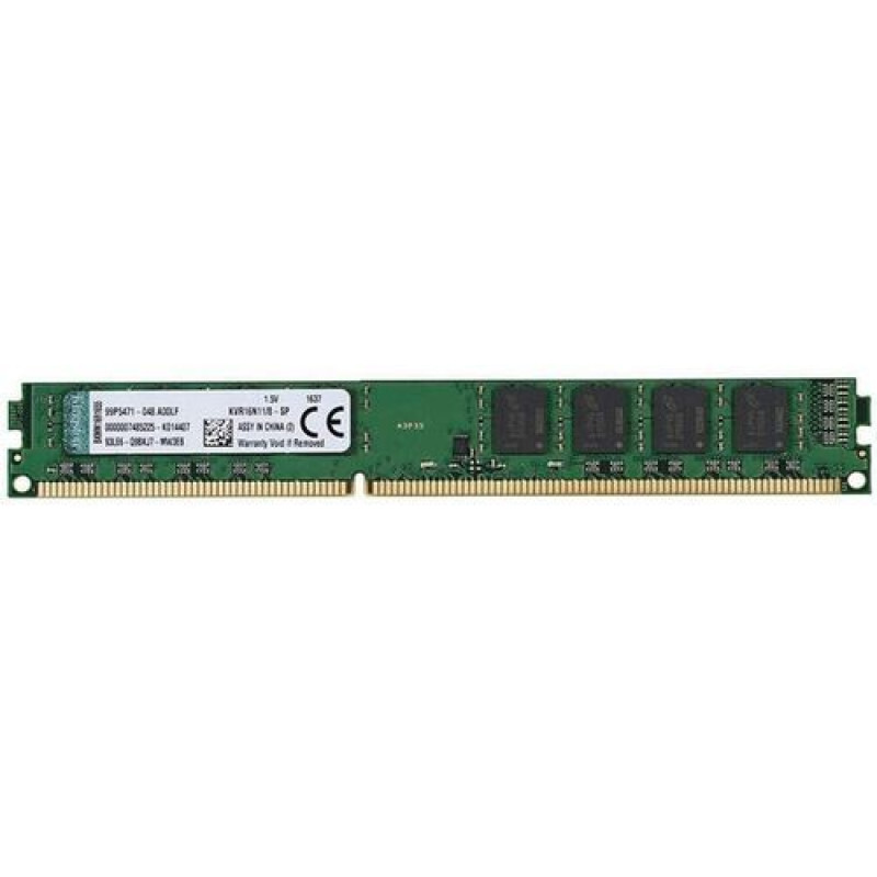 Desktop Memory DRAM Kingston KVR16N11/8 8GB DDR3 1600MHz CL11 Condition:Used..