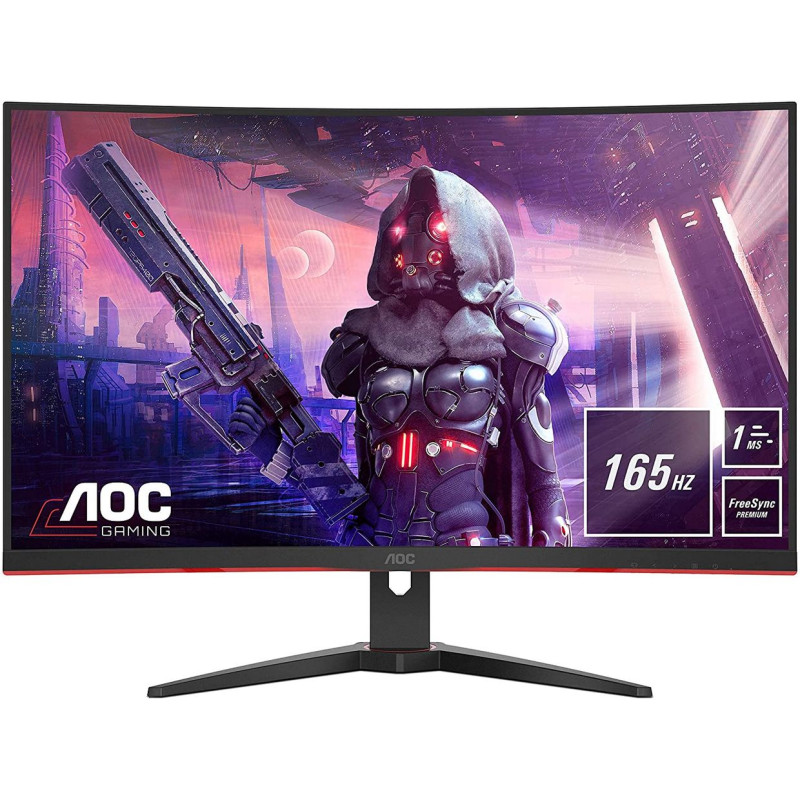 Gaming Monitor AOC CQ32G2SE Curved 31.5" 165Hz WQHD, 2K VA Color:black - official importer