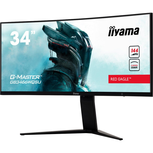 מסך גיימינג IIYAMA G-MASTER GB3466WQSU-B1 34" 144Hz 2K, QHD VA צבע שחור