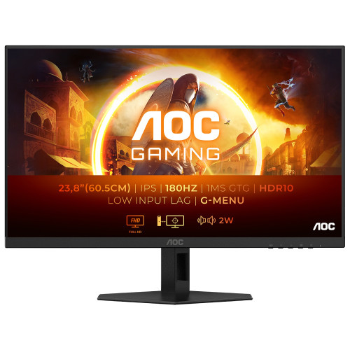 מסך מחשב AOC 23.8" IPS FHD 180Hz 0.5ms 23.8" 180Hz IPS - יבואן מקביל