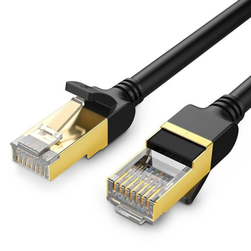 כבל רשת UGREEN CAT7 F/FTP | 10Gbps | 600MHz | 28AWG | 1m Gold Plated Cable