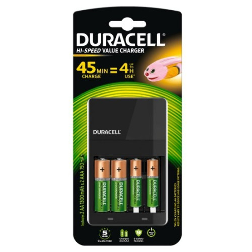 Charger set + rechargeable batteries Duracell AA+ AAA 2272702..