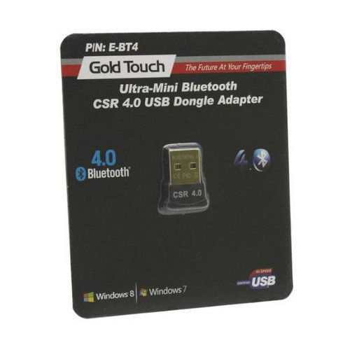 Адаптер Bluetooth Gold Touch USB Bluetooth Dongle Ver. 4.0 E-USB-BT4