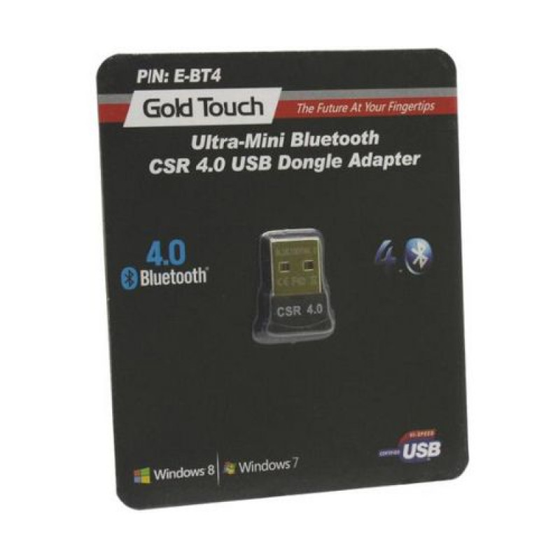 Bluetooth Adapter Gold Touch USB Bluetooth Dongle Ver. 4.0 E-USB-BT4