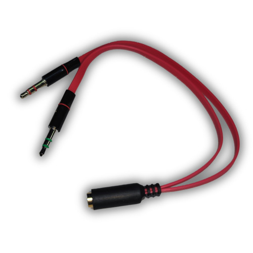 Adapter Female PL to SPK & MIC E-PLFM-SP Color:black, red..