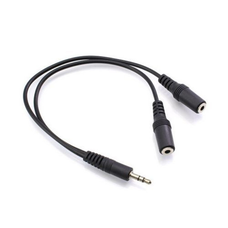 Cable Gold Touch Splitter Audio Cable E-PL-SP Color:black..