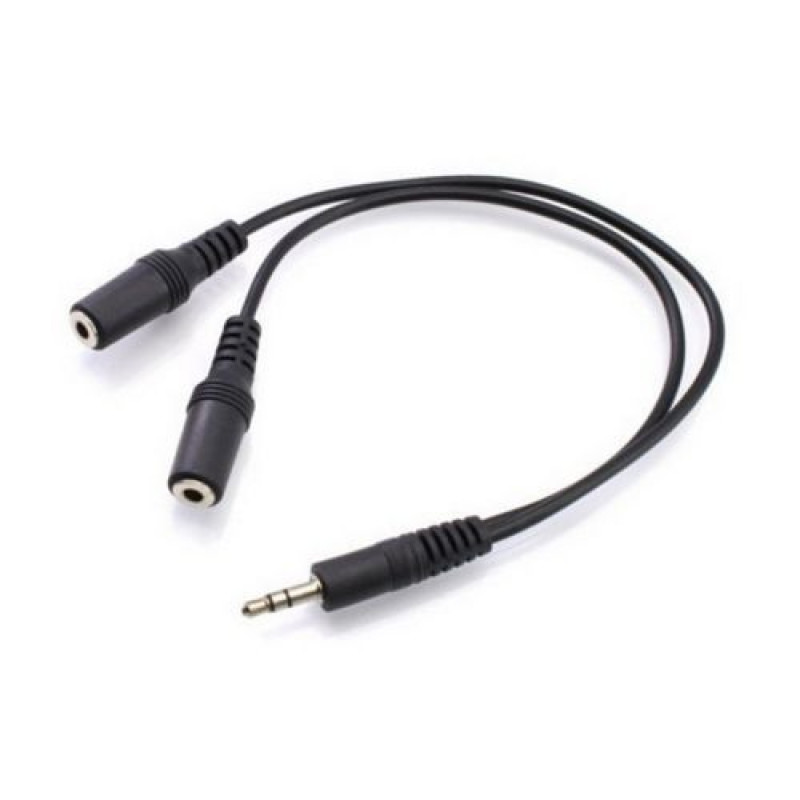 Cable Gold Touch Splitter Audio Cable E-PL-SP Color:black..