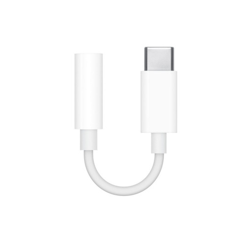 מתאם אודיו Apple USB-C to 3.5mm Headphone Jack Adapter MU7E2ZM/A צבע: לבן..