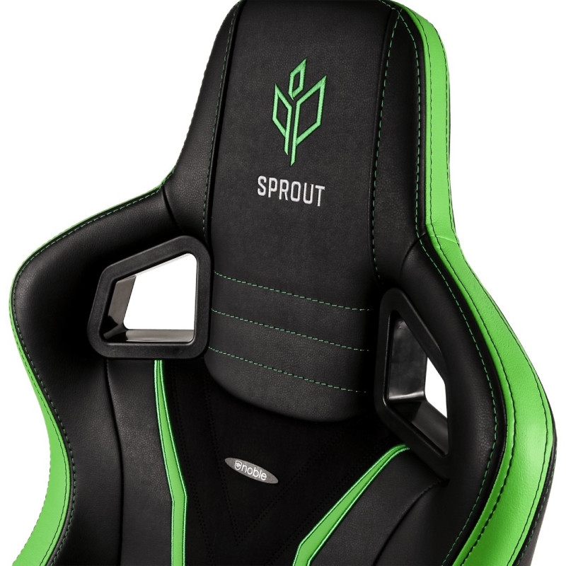 Игровое Кресло Noblechairs EPIC SPROUT Edition Цвет:черный, зеленый