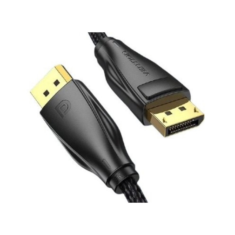 Cable Vention DP 1.4 8K/60Hz 32Gbps Gold Plated 1m HCCBF Color:black