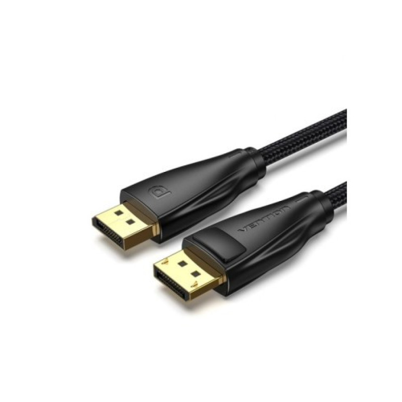 Cable Vention DP 1.4 8K/60Hz 32Gbps Gold Plated 1m HCCBF Color:black