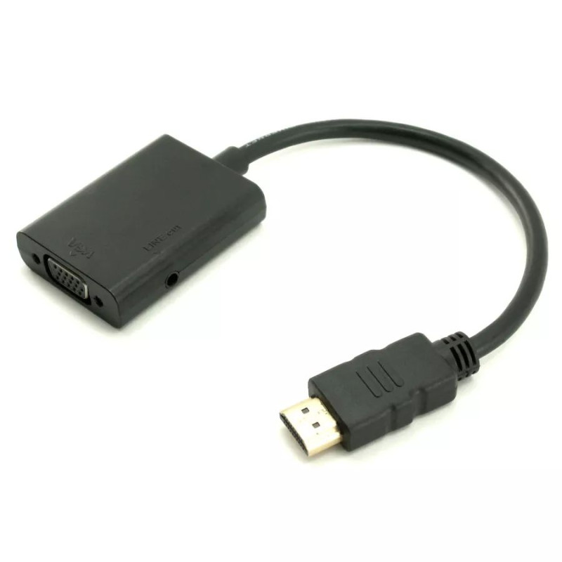 Адаптер для Экрана Gold Touch HDMI To VGA With Audio Output CH-HD-VGA-A..