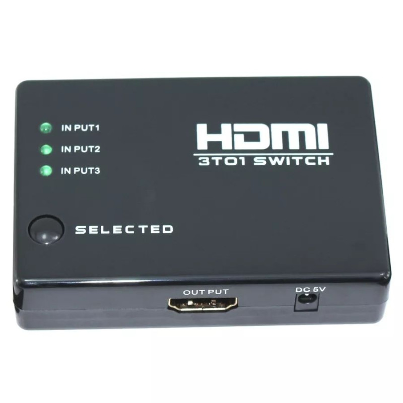 Адаптер для Экрана Gold Touch HDMI Switch 1 To 3 Port with IR Remote E-HDMI-SW-3