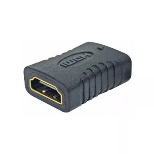 Adapter Gold Touch HDMI Female To Female Plug Adapter Color: black..