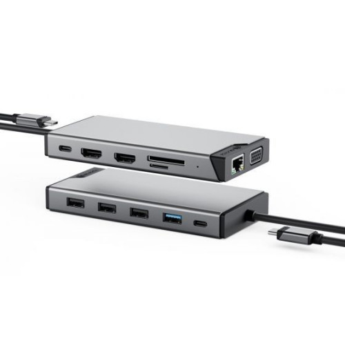 Dock Station ALOGIC ALOGIC USB-C 12-in-1 DV3 Universal Triple Display