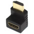 Adapter Gold Touch HDMI Male To Female 90° Adapter - Up Color: black..