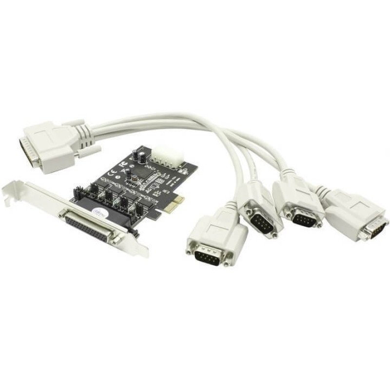 ST-Lab STLAB PCI-E Card RS232 4 Ports With Power for POS with Fan out cable (1