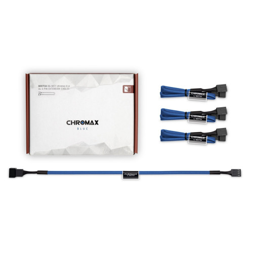 Noctua NA-SEC1 CH.BU chromax.blue 4 PIN 30cm Extension Cable BLUE NA-SEC1CH-BU