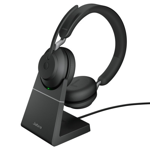 אוזנית אלחוטיות Jabra Evolve2 65 UC USB-C Bluetooth Stereo Headset שחור + Stand