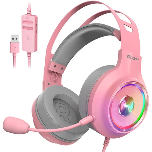 Wired Gaming Headset with Built-in Microphone Edifier G4 TE USB - pink