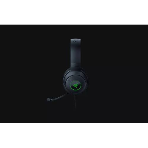 אוזניות גיימינג חוטיות RAZER KRAKEN V3 X USB צבע שחור..