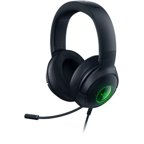 אוזניות גיימינג חוטיות RAZER KRAKEN V3 X USB צבע שחור..