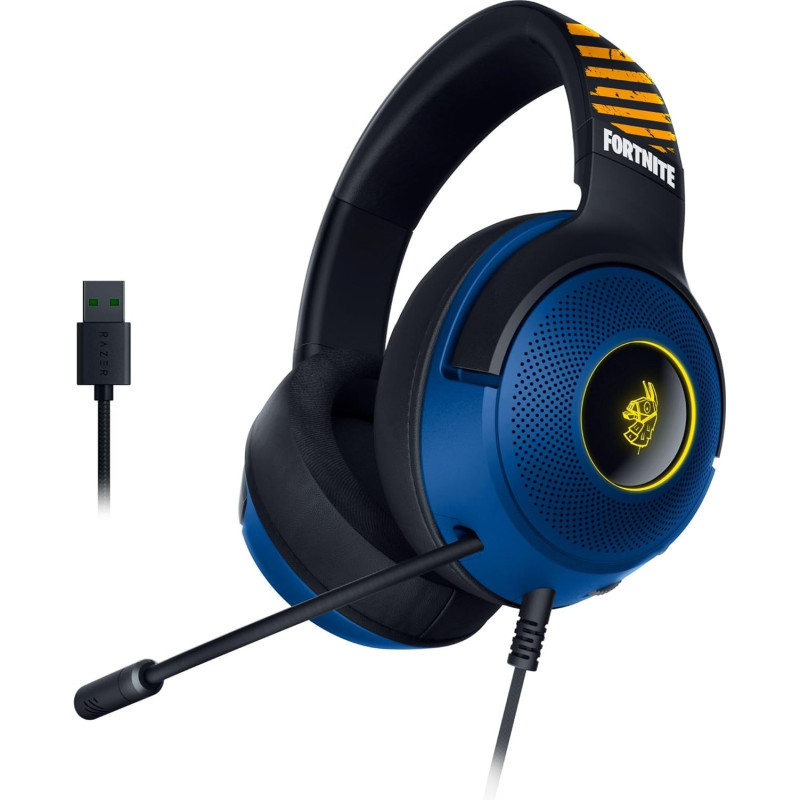 Wired Gaming Headphones RAZER Kraken V3 X – Fortnite Color:black, blue, yellow..