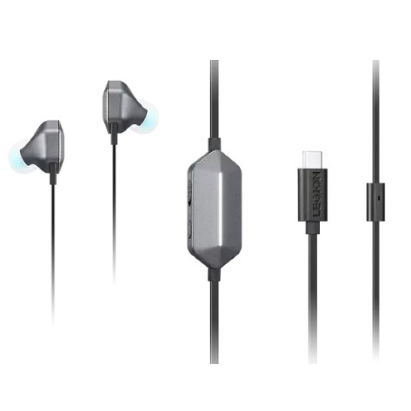 In-ear Headphones Lenovo Legion E510 7.1 RGB Gaming Color:Stormy Gray..