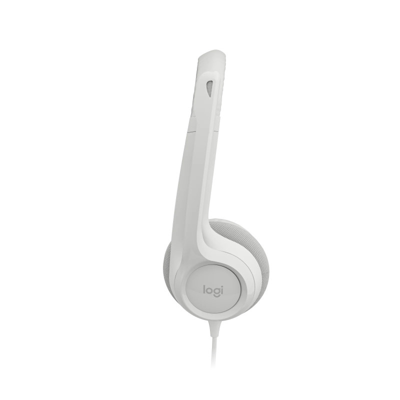 Headphones with a built-in microphone Logitech white H390 USB