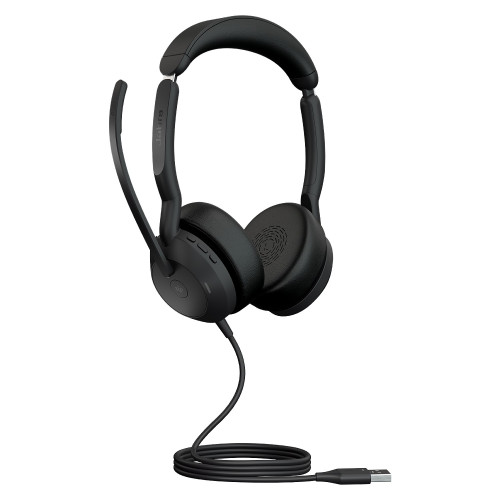 אוזניות קשת חוטיות עם מיקרופון מובנה Jabra Evolve2 50 USB-A MS Stereo