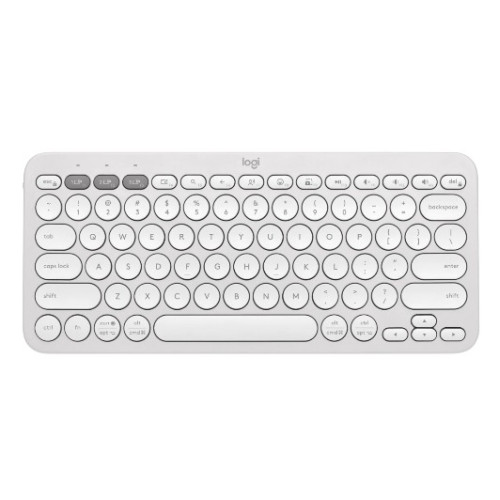 Bluetooth Wireless Keyboard Logitech Pebble Keys 2 K380s Tonal White..