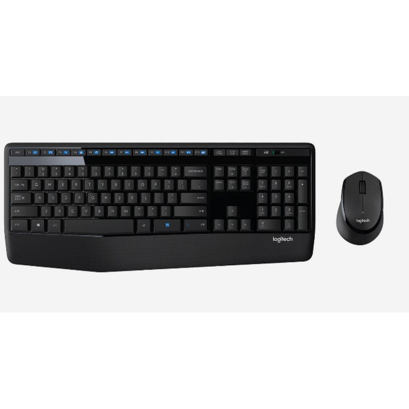 Wireless Keyboard and Mouse Set Logitech MK345 Color:black..