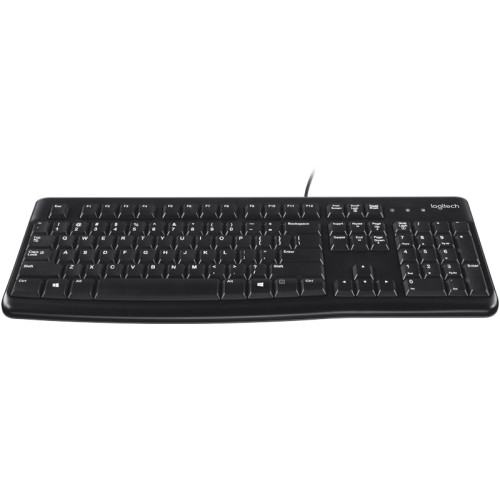 מקלדת חוטית Logitech K120 USB שחור