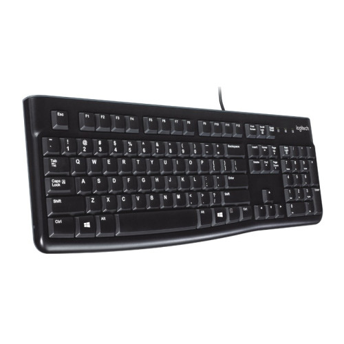 מקלדת חוטית Logitech K120 USB שחור