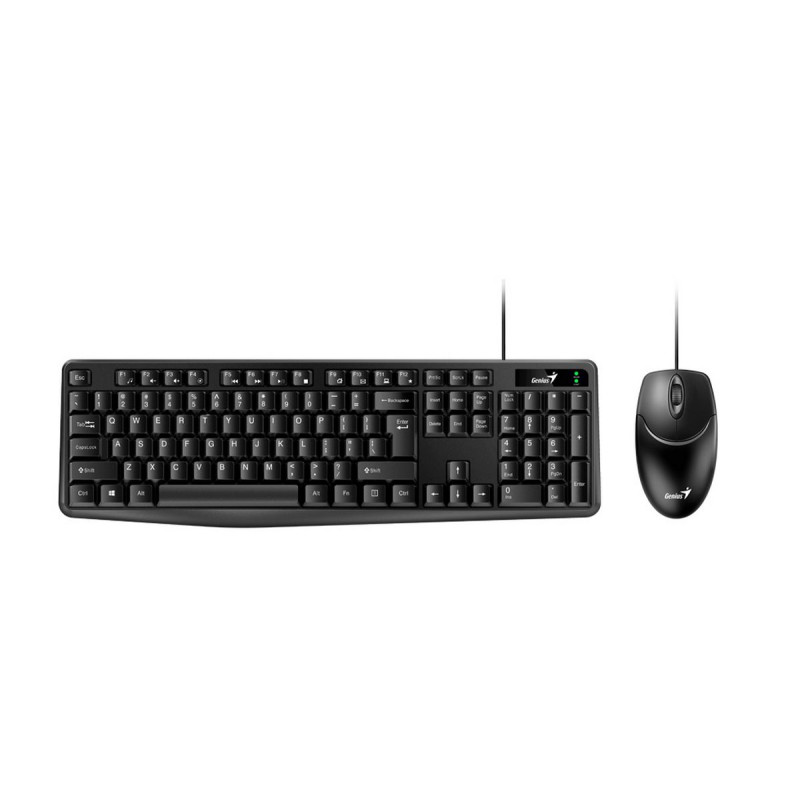 Wired Keyboard and Mouse Set Genius KM-170 Color: black..