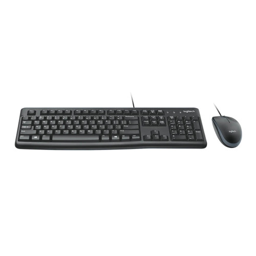 סט מקלדת ועכבר חוטי Logitech MK120 920-002586 צבע שחור