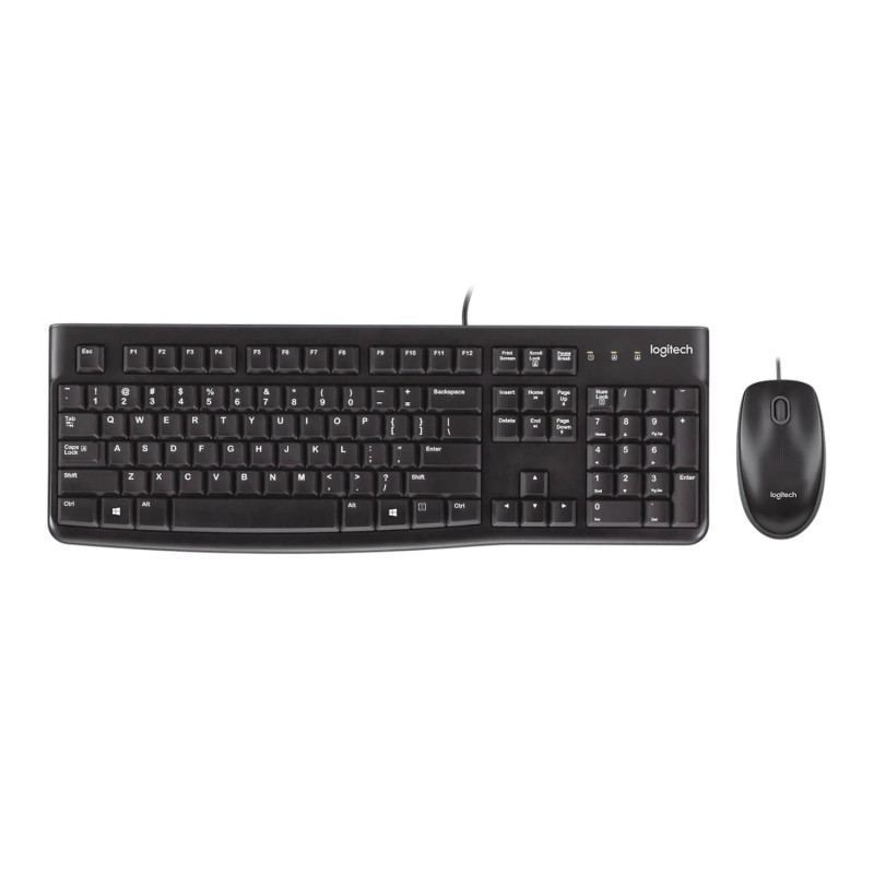 Проводная Клавиатура и Мышь Logitech MK120 920-002586 Цвет:черный