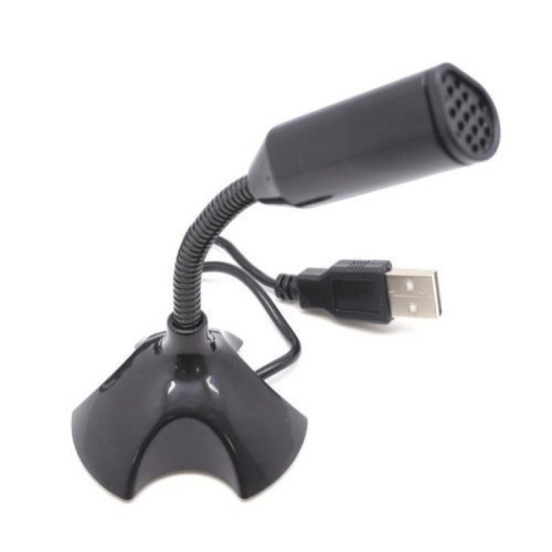 Microphone Gold Touch USB Flexible Microphone E-MIC-25 Color:black..