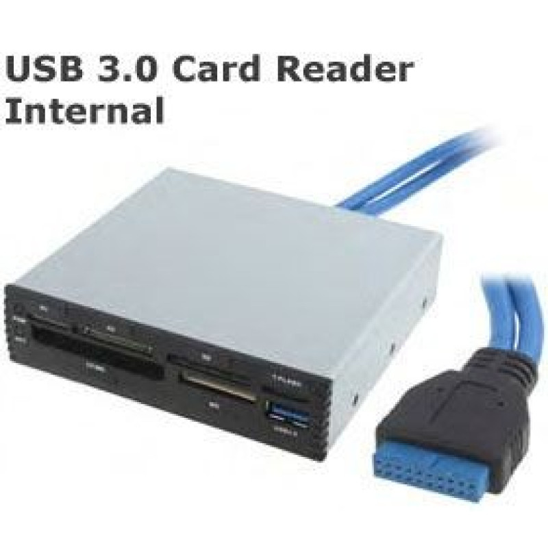 IPPON Premium 3.5" Front Bay Card Reader with USB 3.0 BW-P0055A