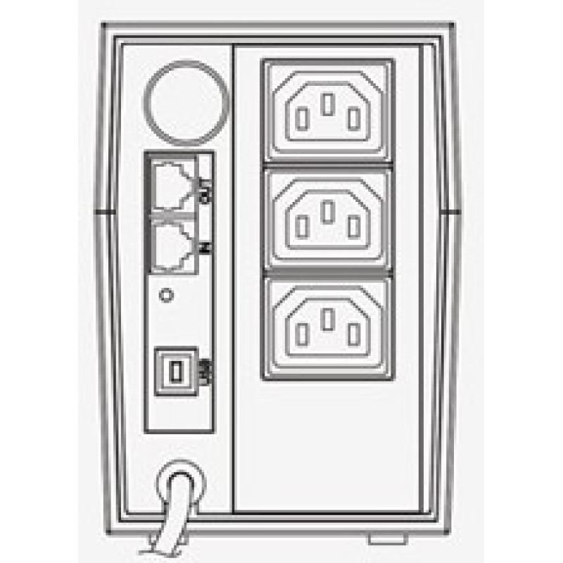 UPS Powercom Raptor 800VA UPS RPT-800A 800VA