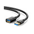 Extension Cable UGREEN USB-A 3.0 Male To Female Extension 2m 10373 Color:black