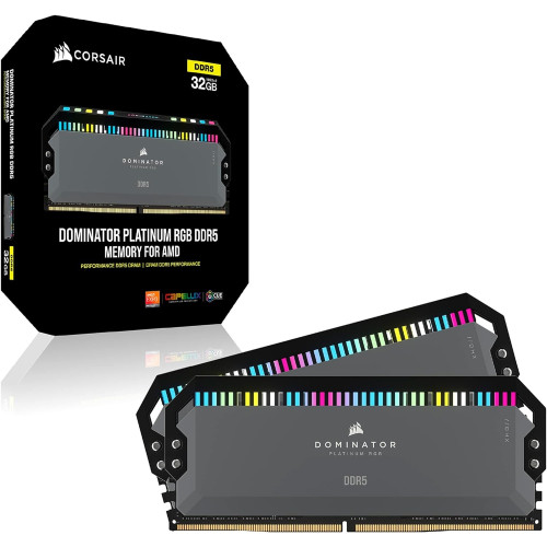 זיכרון לנייח DRAM Corsair DOMINATOR PLATINUM RGB CMT64GX5M2B5200Z40K KIT 64GB